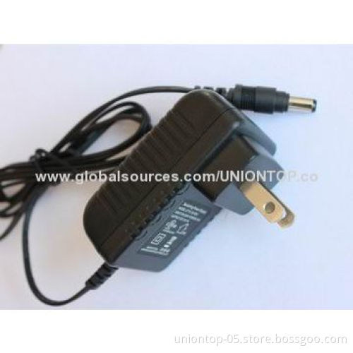 Wall mount style 5volt 1amp power adapter with CE, FCC, RoHS marks
